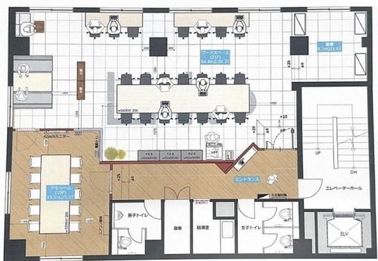 西山ビル 6階 平面図