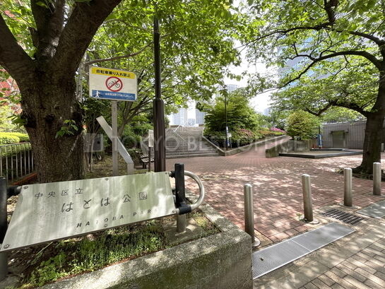 公園（はとば公園）に隣接