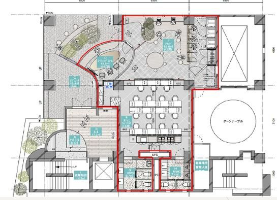 COLOR・US銀座東（旧：金鵄ビル（きんしビル）） 1階 ドッグフレンドリー 平面図