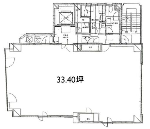 サンライズ三田ビル 8階 平面図