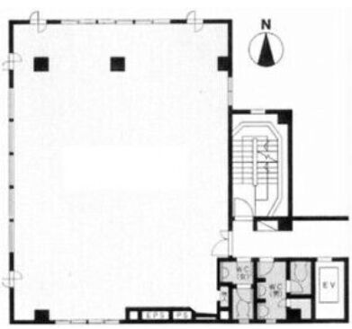 イケダヤ品川ビル 西棟4階 平面図