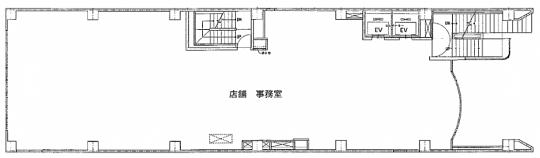 青山鈴木硝子ビル 2階 平面図