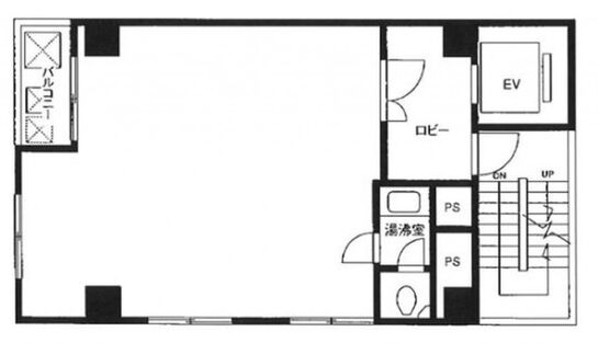 新橋柳屋ビル 7階 平面図