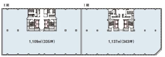 イーストネットビルディングⅡ期 4階 平面図