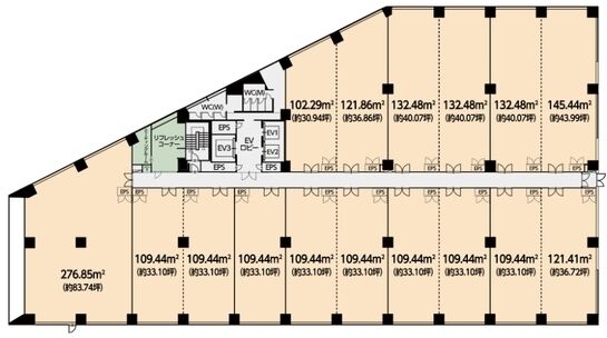 三井リンクラボ新木場3 2階01 平面図
