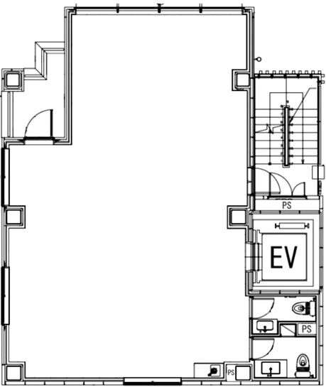 HOYO新虎ビル(HOYO Shin Tora Bldg.) 6階 平面図