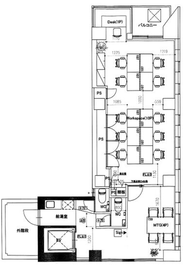 アソルティ日本橋小伝馬町 5階 平面図
