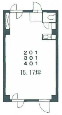 オフィス大岩 2階201 平面図