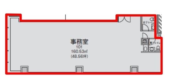 クロスシー東日本橋ビル 1階 平面図