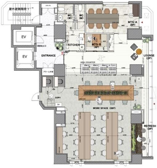 Arbor Yotsuya(アーバー四谷) 5階 平面図