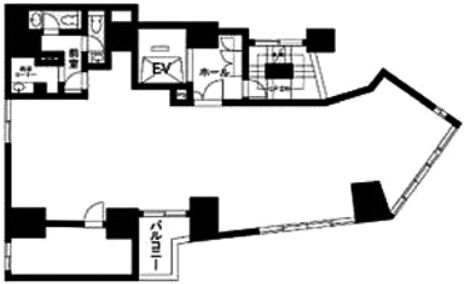 シークエル六本木（旧：（仮称）六本木金子ビル） 5階 平面図