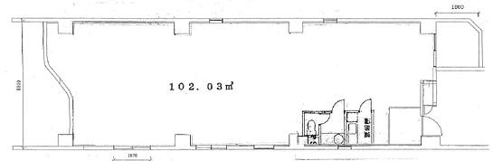 川鍋ビル 2階 平面図