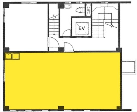 楽ビル（旧：河村ビル） 6階A 平面図