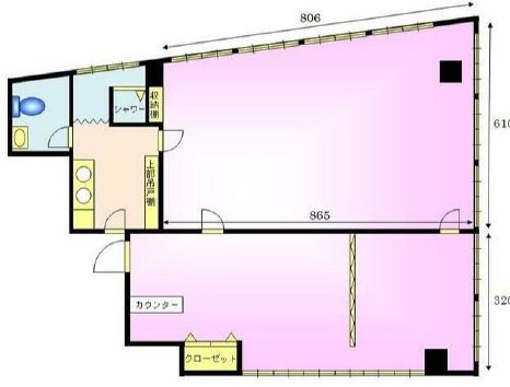 信濃町外苑ビル 2階201 平面図