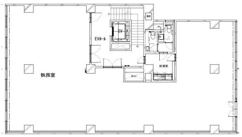 日本橋本町THビル（和光純薬ビル） 4階 平面図