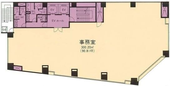 竹橋3-3ビル 2階 平面図
