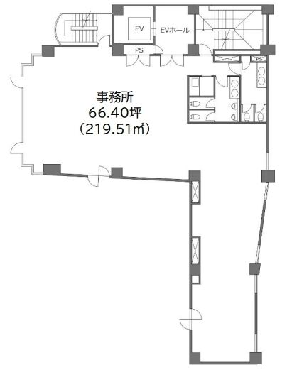 白山NTビル 7階 平面図