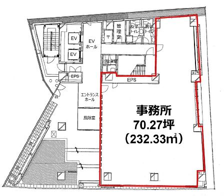 Daiwa渋谷神泉ビル（旧：神泉プレイス） 1階 平面図