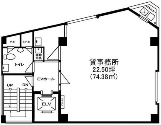 ユニオンビル 2階 平面図