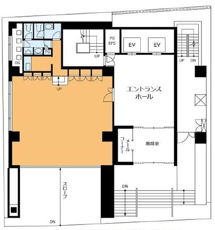 VORT紀尾井坂（旧：パシフィックシティ麹町） 1階 平面図