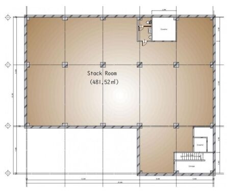 JSCビル（旧：イズミヤ東京ビル） 地下1階 平面図