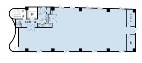 JS五番町ビル（旧：ヒューリック五番町ビル、KDX五番町ビル） 2階 平面図