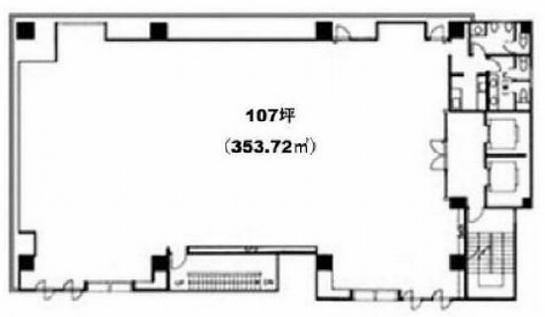 日本橋ピアザビル 2階 平面図