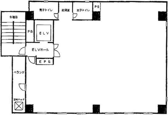 横川ビル(中央区) 6階 平面図