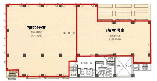 FORECAST桜橋(旧:ダヴィンチ桜橋ビル) 7階702 平面図