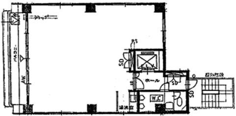 玉家ビル 5階 平面図