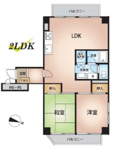 トーカングランドマンション音羽 6階601 平面図