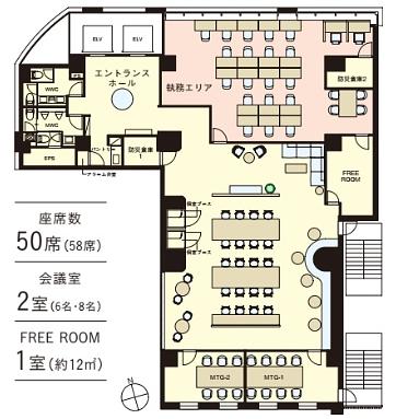 スイテ新宿御苑前 2階 平面図