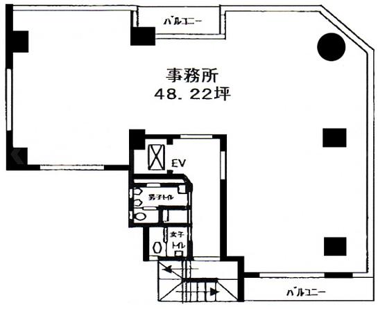 東ビル 3階 平面図