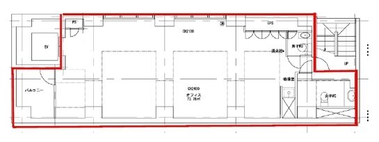 ACN日本橋リバーサイドビル 8階 平面図