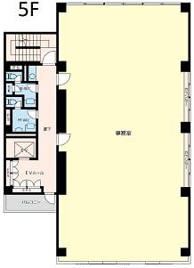 五洋芝浦ビル 5階 平面図