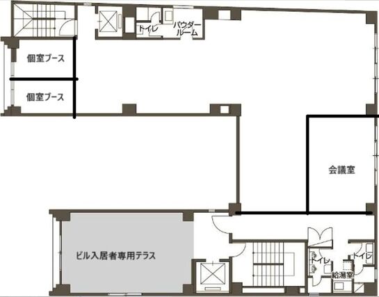 北の丸グラスゲート(旧:九段ニューセントラルビル) 7階 平面図