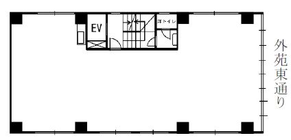 越山ビル 5階 平面図