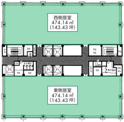 新お茶の水ビルディング 6階 平面図