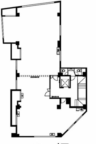CROSS MITA（旧：CROSS三田・メゾン富士ビル） 7階D 平面図