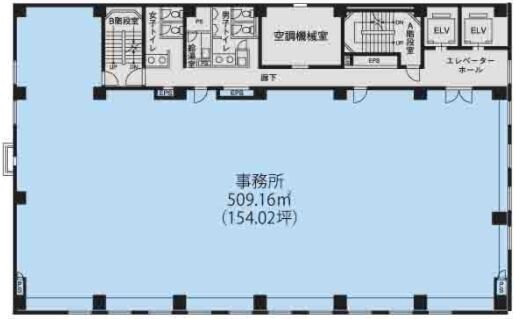 京橋YSビル 5階 平面図