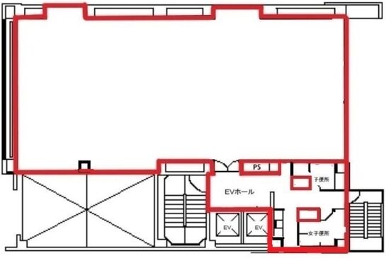 新橋六丁目ビル(旧:フロンテック新橋スタジオ) 3階 平面図