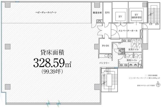 PMO田町Ⅳ 6階 平面図