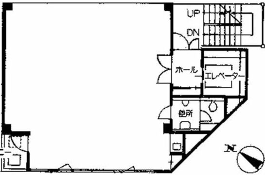 根本ビル（港区） 2階 平面図