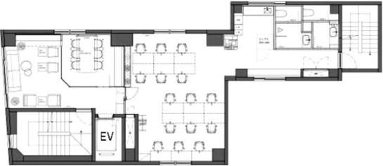 NOVEL WORK Iwamotocho（旧：リブラ岩本町Ⅰ） 8階 平面図