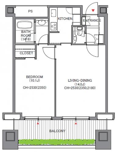 オランダヒルズ森タワーRoP 9階903 平面図
