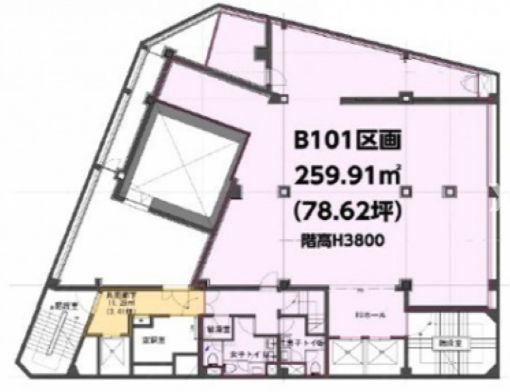 安与ビル 地下1階 平面図