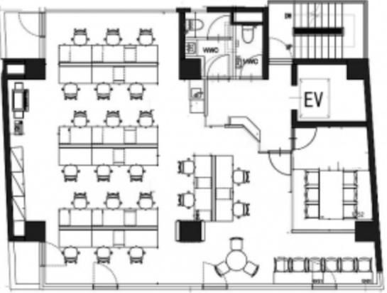 TQ蛎殻町（旧：BRICK GATE 日本橋蛎殻町） 2階 平面図