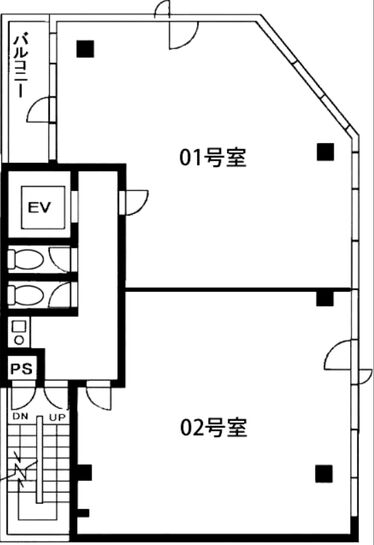 アパライトビル 5階502 平面図