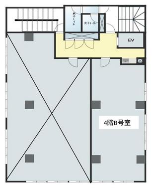 第5トヨダビル 4階B 平面図