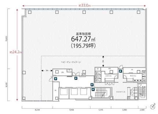 PMO日本橋江戸通 2階 平面図